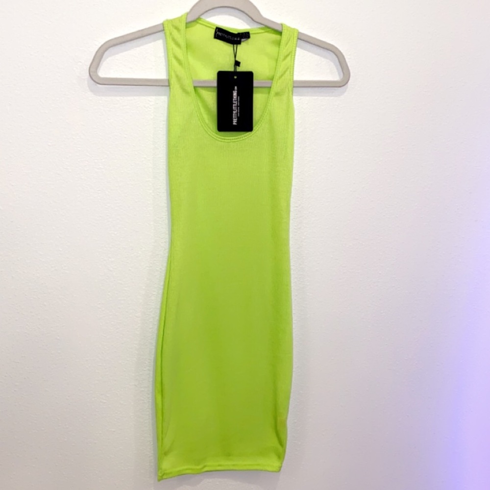 Neon green dress